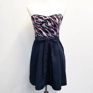 Anthropologie Maeve Signal Flag Dress